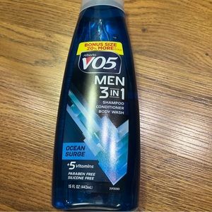 VO5 Men 3 in 1 Shampoo, Conditioner and Body Wash Ocean Surge 15 oz.